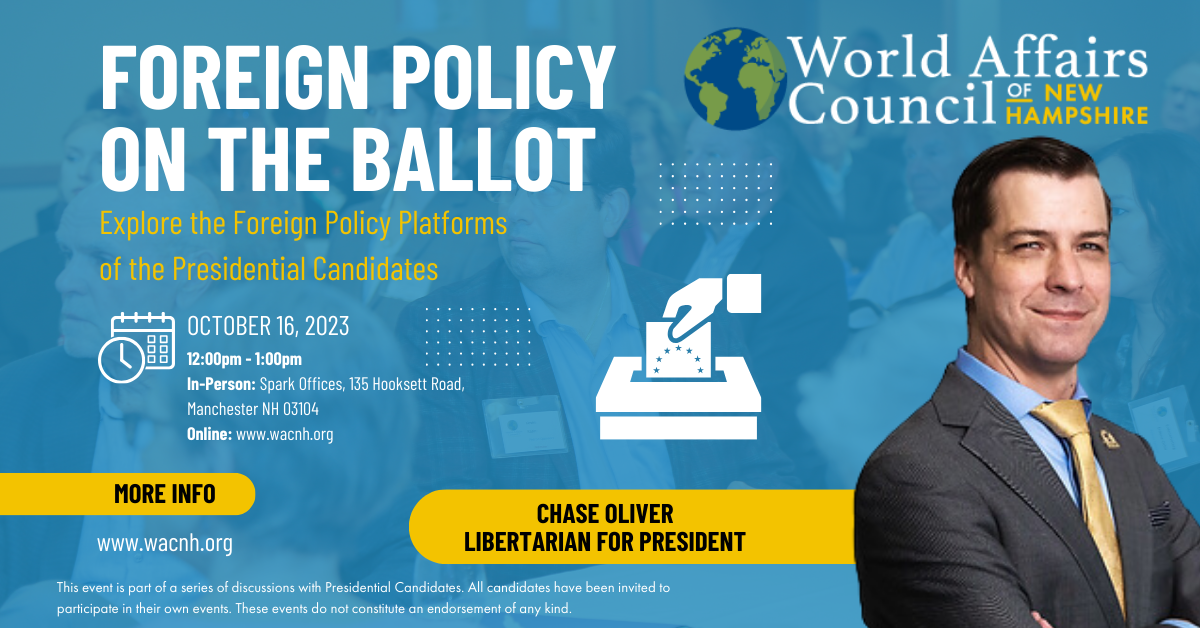 Chase Oliver Foreign Policy on the Ballot