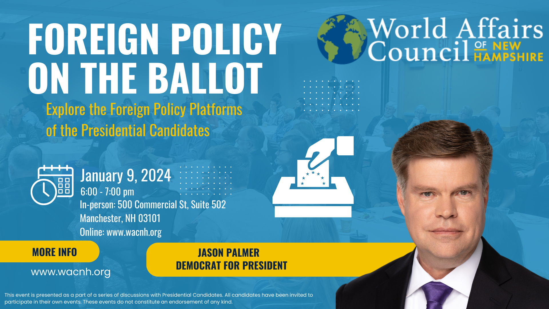 Jason Palmer Foreign Policy on the Ballot