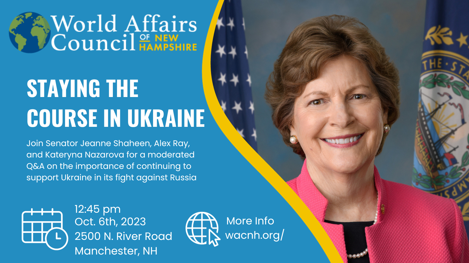 Staying the Course in Ukraine Senator Jeanne Shaheen